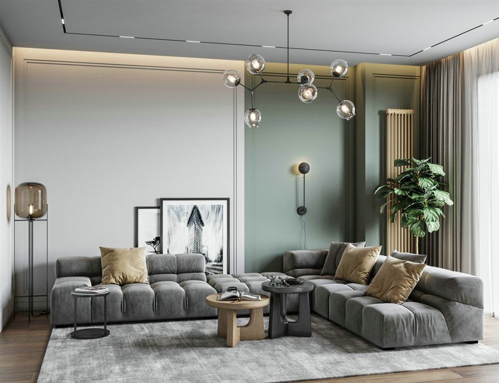 江門市東慶北路小區(qū)北歐風(fēng)格三居室裝修案例