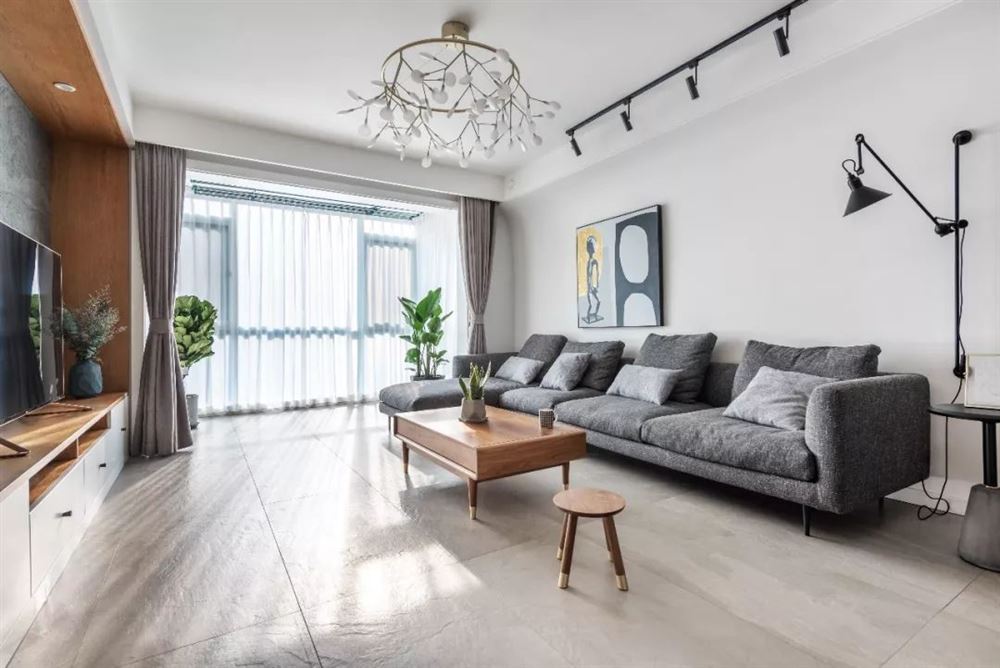 自貢市巴黎陽(yáng)光現(xiàn)代簡(jiǎn)約風(fēng)格四居室裝修案例