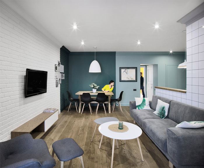 廣州市駿景花園歐式風(fēng)格二居室裝修案例