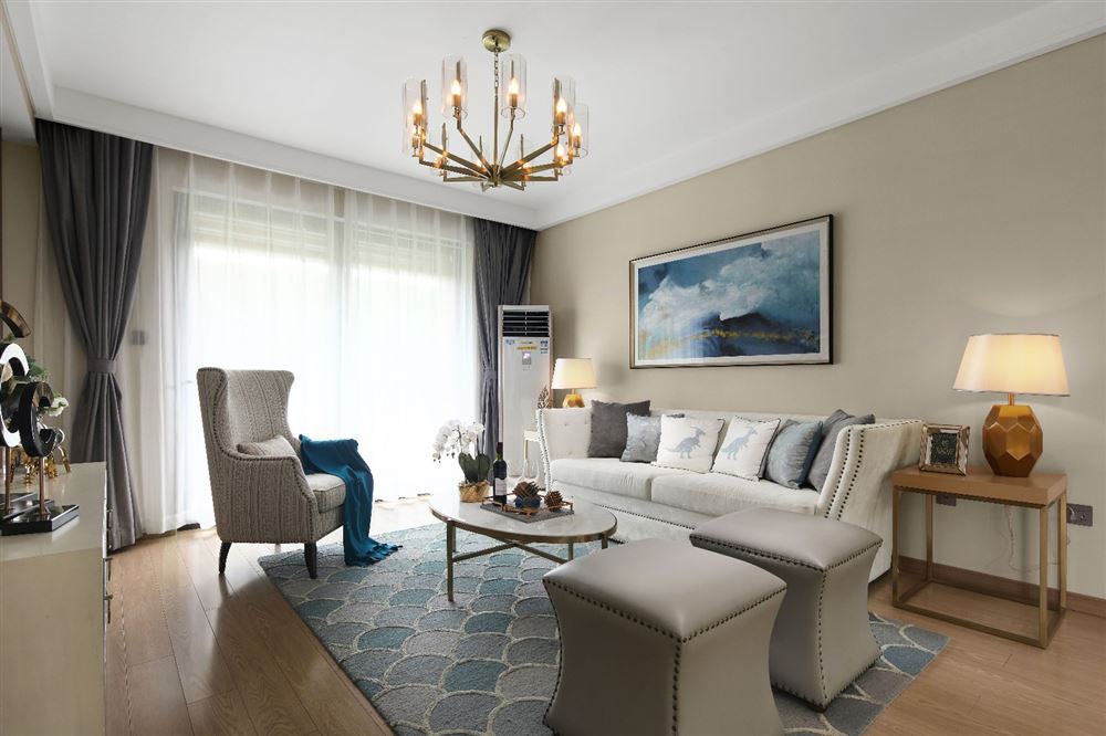 惠州市碧桂園十里銀灘歐式風(fēng)格三居室裝修案例