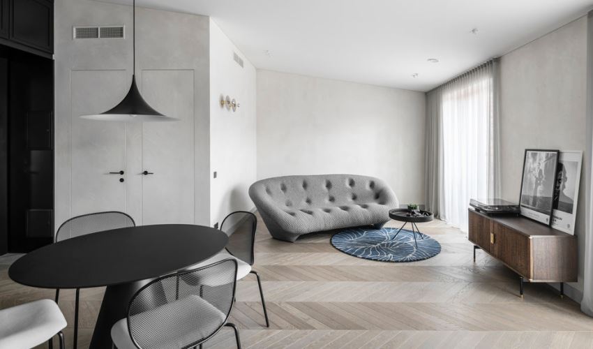 佛山市建投綠地璀璨天城北歐風格三居室裝修案例