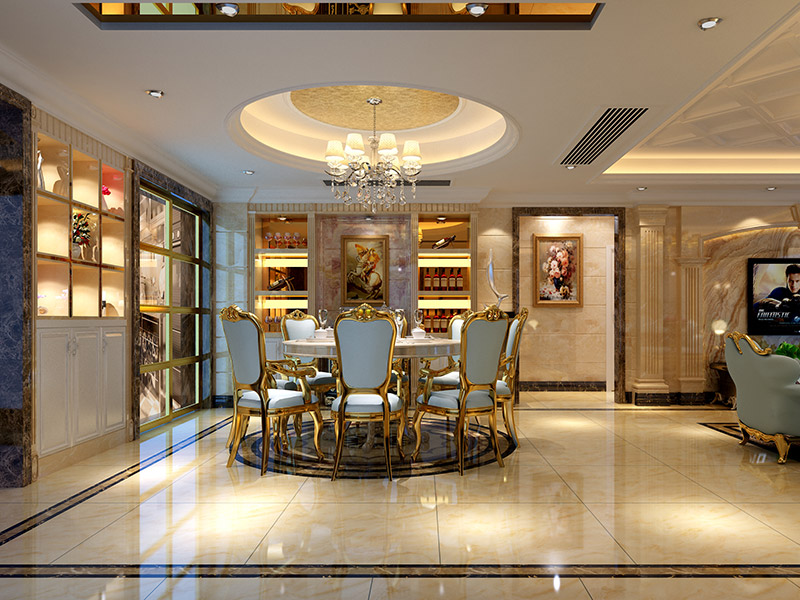 佛山市碧桂園&middot;嶺南盛世歐式風格四居室裝修案例