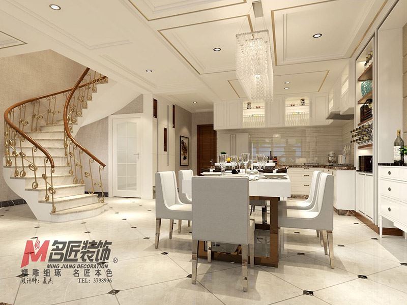 自貢市北街90號(hào)院歐式風(fēng)格別墅裝修案例