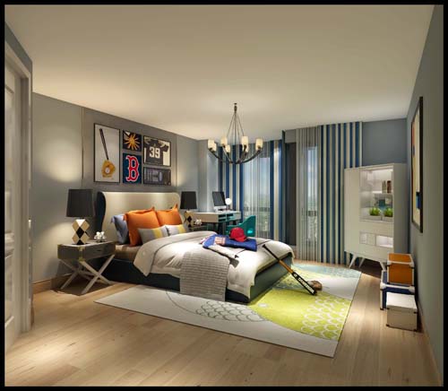 廣州市葛洲壩保利曼城現(xiàn)代風(fēng)格三居室裝修案例