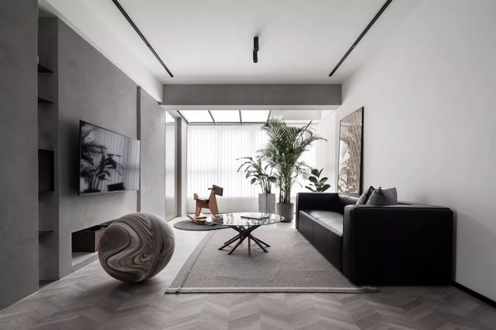 廣州市德政中路小區(qū)現(xiàn)代簡約風格三居室裝修案例