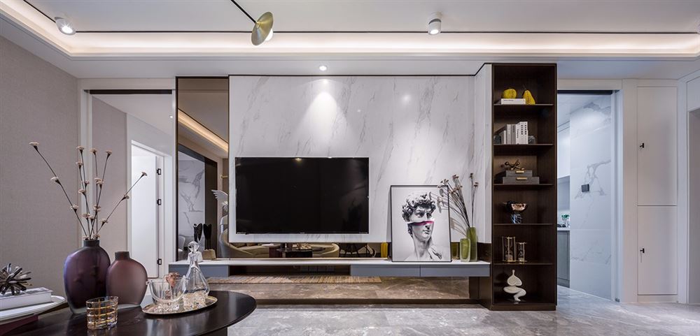 陽江市豐怡豪庭輕奢風(fēng)格三居室裝修案例