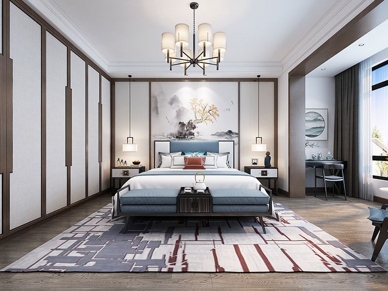 楚雄彝族自治州楚雄雍和居(彝海南路)新中式風格別墅裝修案例