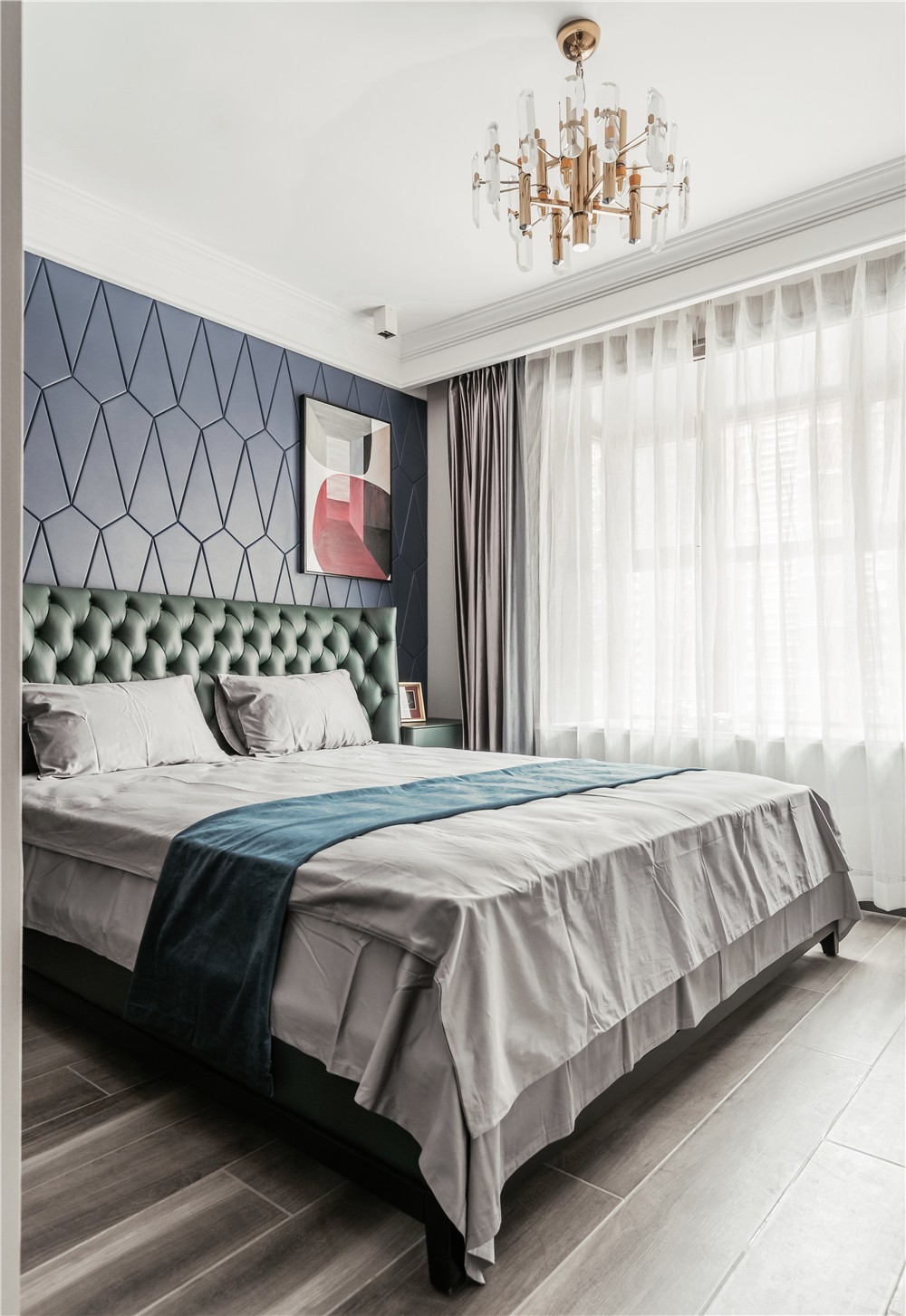 現(xiàn)代輕奢風格家裝設計室內裝修效果圖-臥室