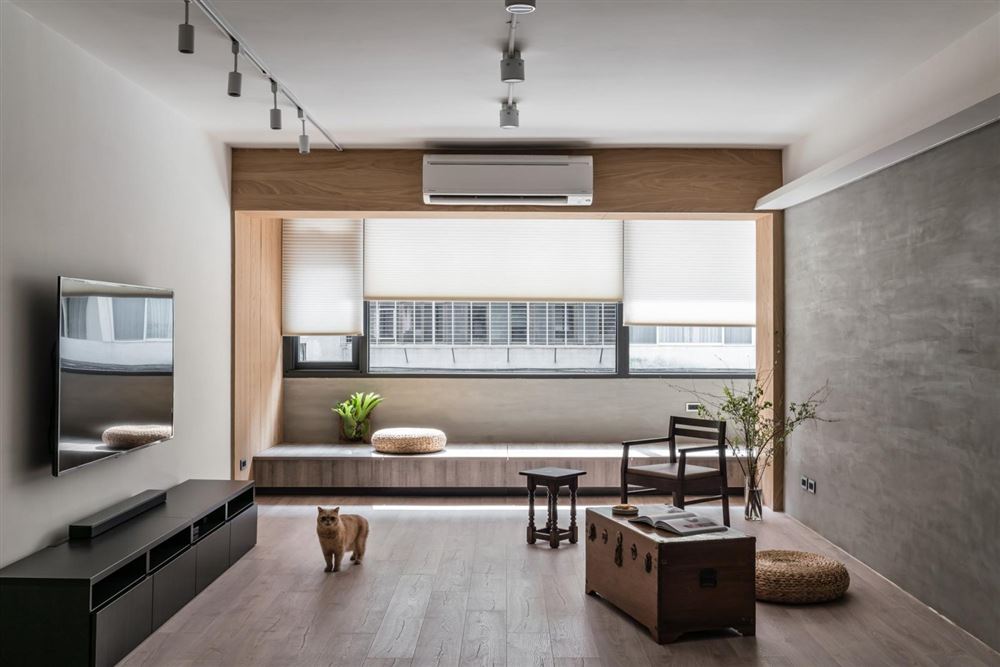 佛山市金地&middot;中南&middot;新城大境新中式風(fēng)格二居室裝修案例