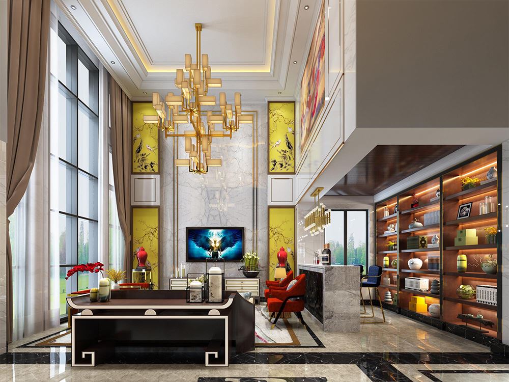 佛山市旭輝雅居樂清樾歐式風(fēng)格別墅裝修案例