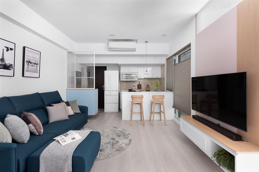 江門市時代春樹里現(xiàn)代簡約風格二居室裝修案例