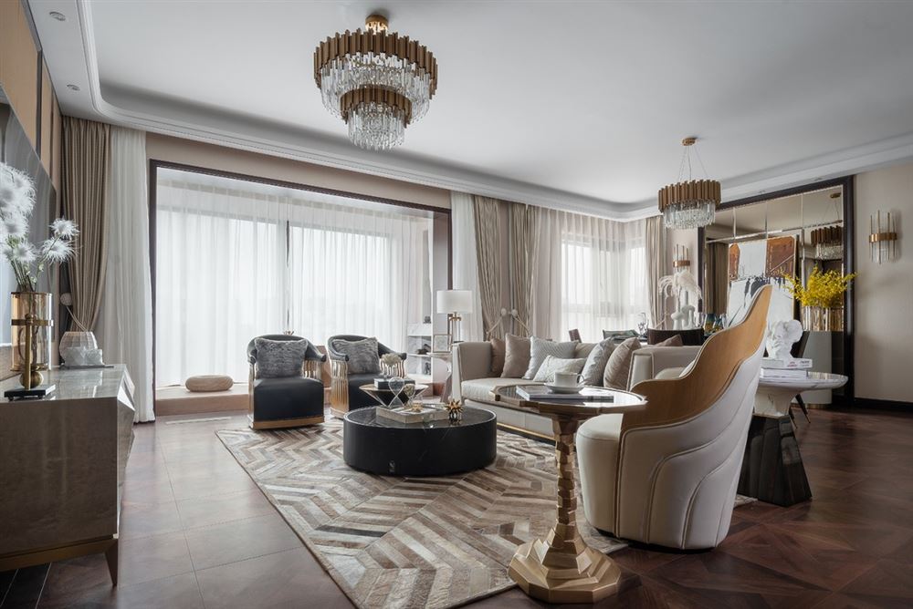 江門市駿景灣豪庭現(xiàn)代簡(jiǎn)約風(fēng)格四居室裝修案例