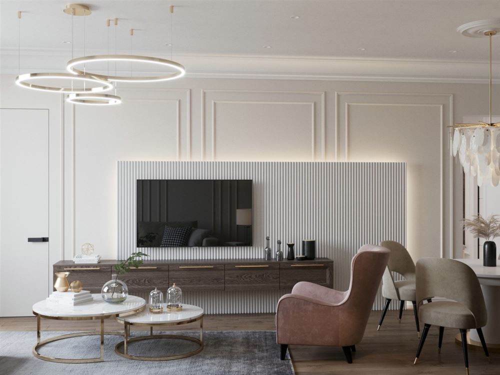 陽江市東泰花園一期輕奢風(fēng)格三居室裝修案例