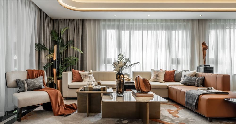 曲靖市尚鄰雅苑輕奢風(fēng)格四居室裝修案例