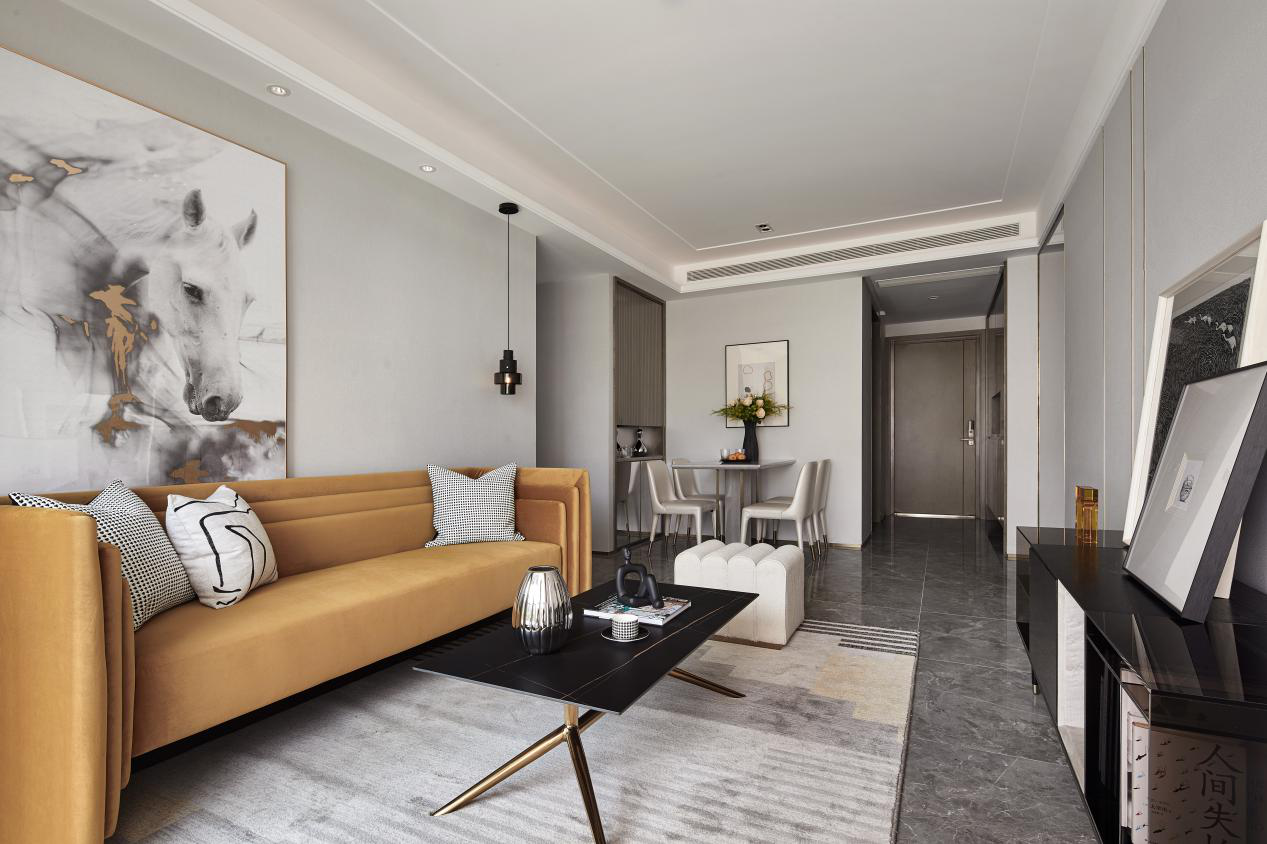 現(xiàn)代簡約風格室內設計家裝案例-客餐廳