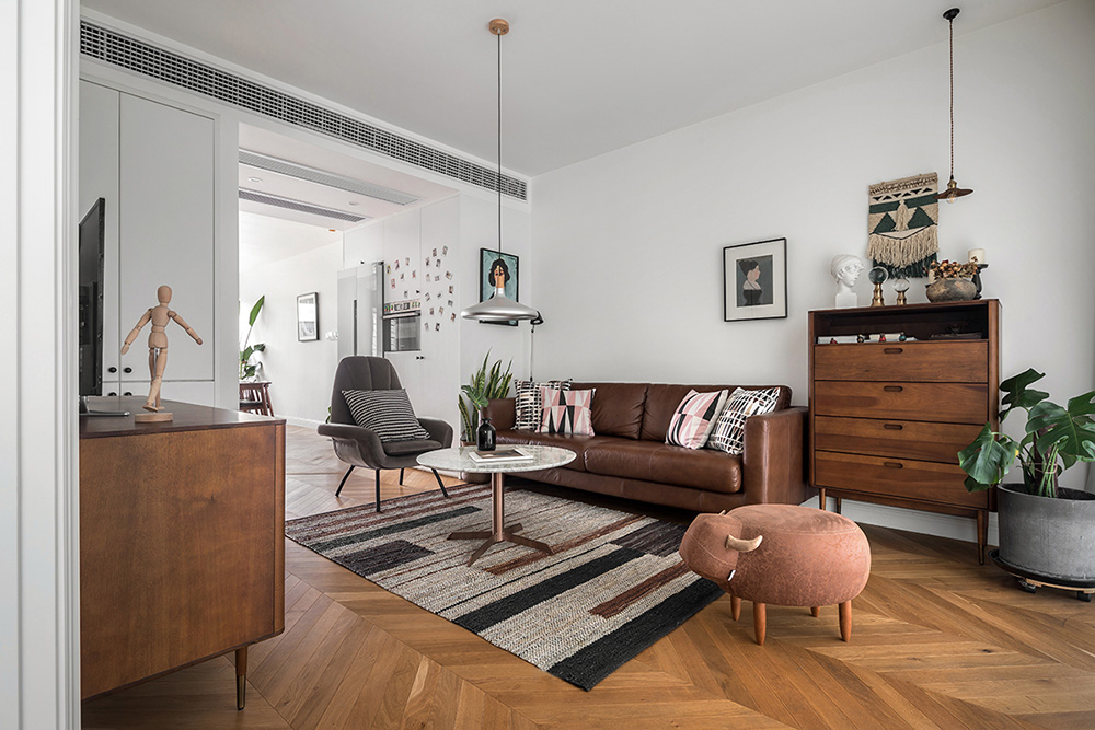 原木北歐風室內(nèi)設(shè)計，帶著年輕人奮斗上進心裝飾的溫馨小窩-客廳