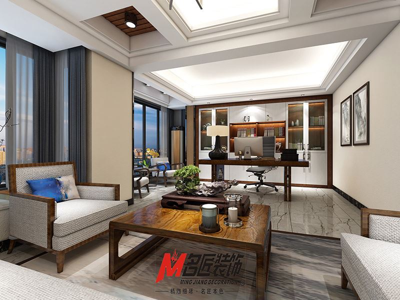 揭陽市隆江新城現(xiàn)代風格辦公空間裝修案例