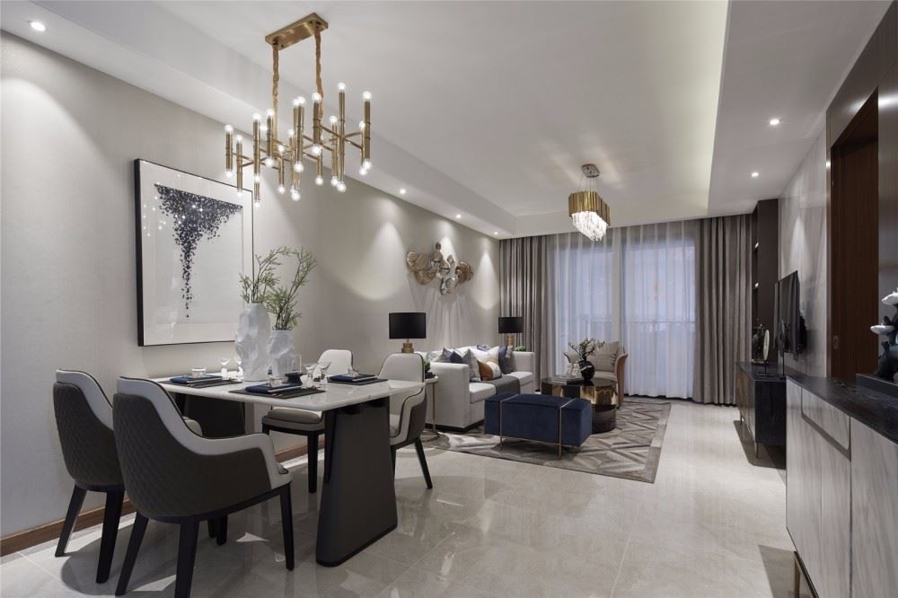 曲靖市匯景園北歐風(fēng)格三居室裝修案例