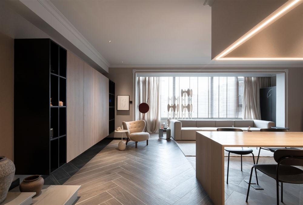 江門市花城又一村現(xiàn)代簡約風(fēng)格三居室裝修案例