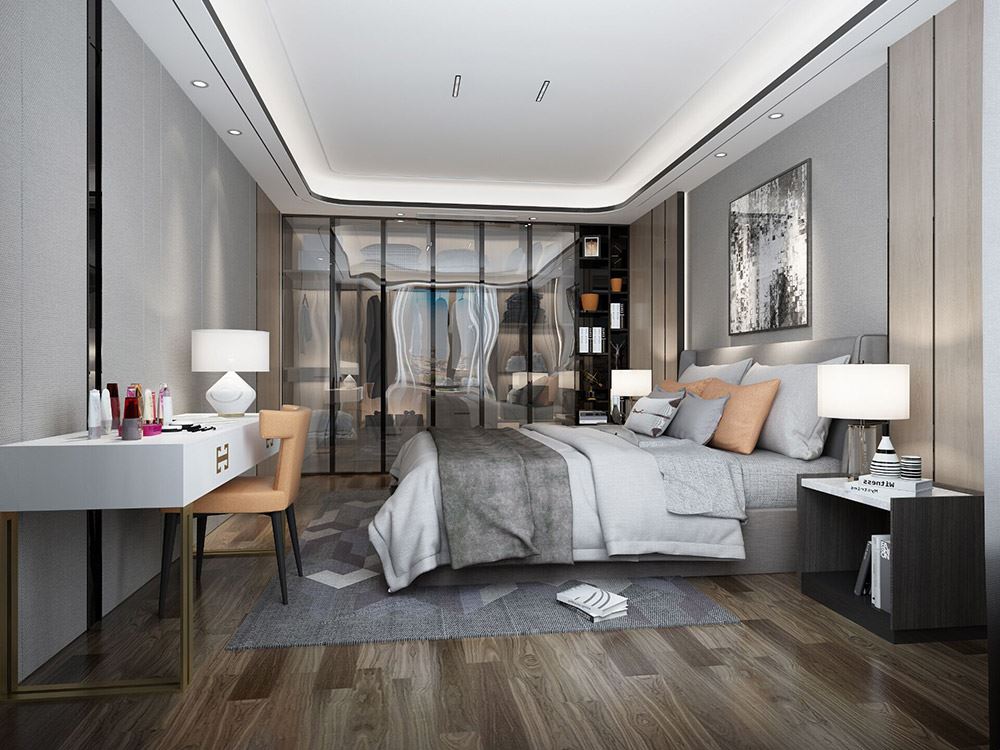 臺(tái)州市濱海苑現(xiàn)代簡約風(fēng)格三居室裝修案例