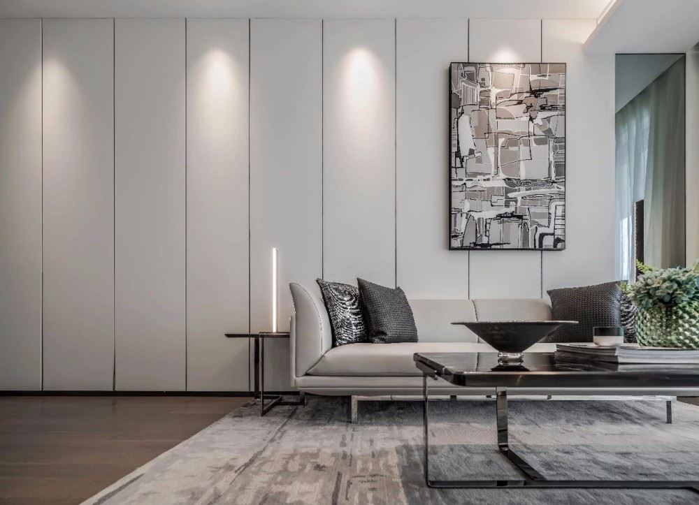 佛山市順德華潤置地廣場現(xiàn)代簡約風(fēng)格三居室裝修案例