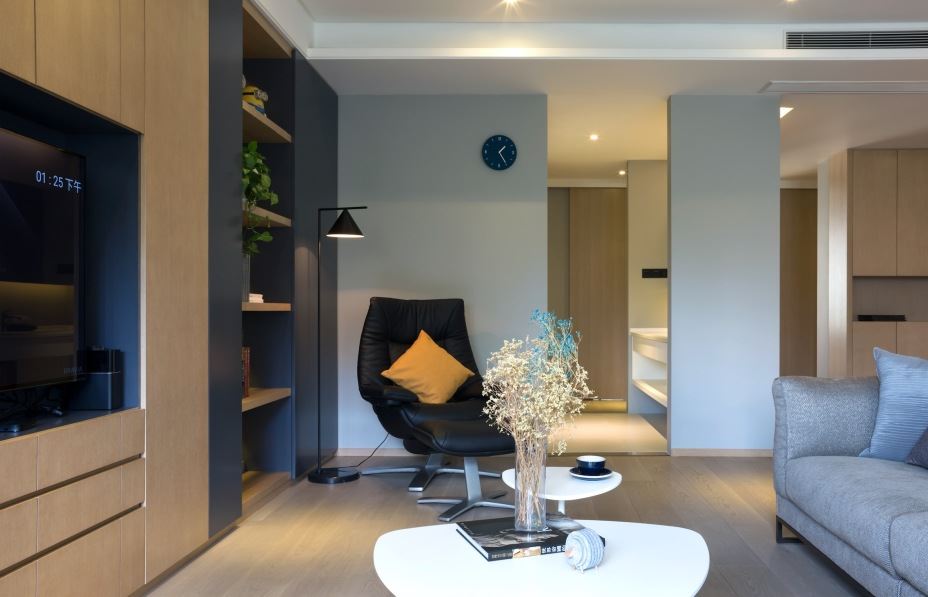 江門市海悅君庭現(xiàn)代簡約風(fēng)格三居室裝修案例