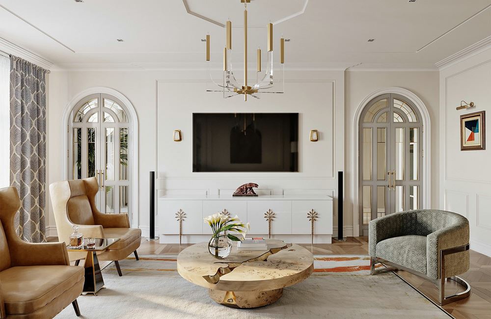 江門市東方豪苑田園風格四居室裝修案例