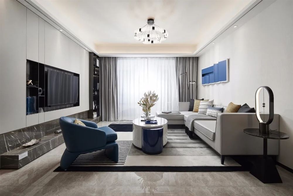 楚雄彝族自治州茶花谷國(guó)際社區(qū)香檳郡小區(qū)現(xiàn)代簡(jiǎn)約風(fēng)格四居室裝修案例