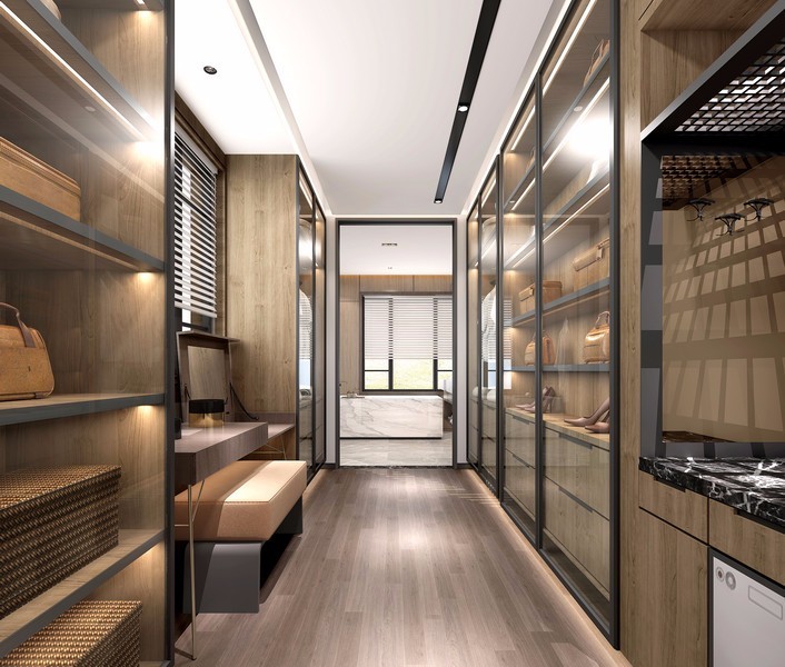 現(xiàn)代簡約風格室內設計家裝案例-衣帽間