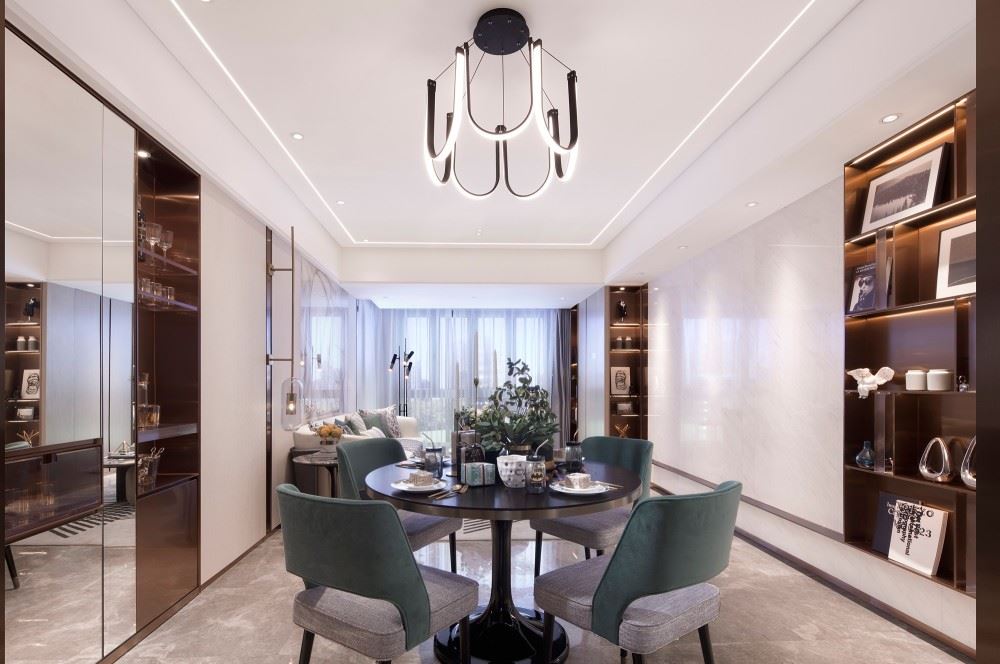 江門市美的公園天下輕奢風(fēng)格四居室裝修案例