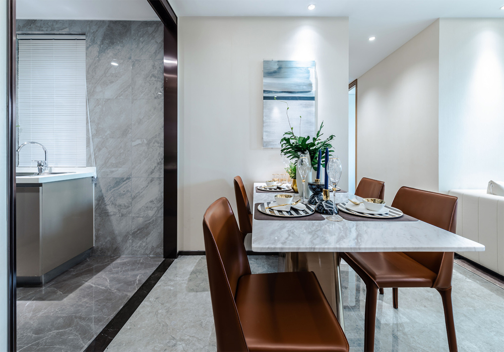 現(xiàn)代輕奢風格室內(nèi)設(shè)計家裝案例-餐廳