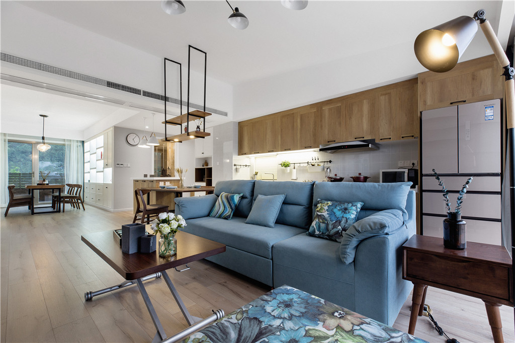 德陽(yáng)市濱江花園北歐風(fēng)格三居室裝修案例