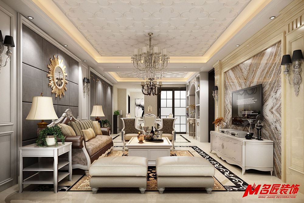 茂名市名門世家歐式風(fēng)格四居室裝修案例