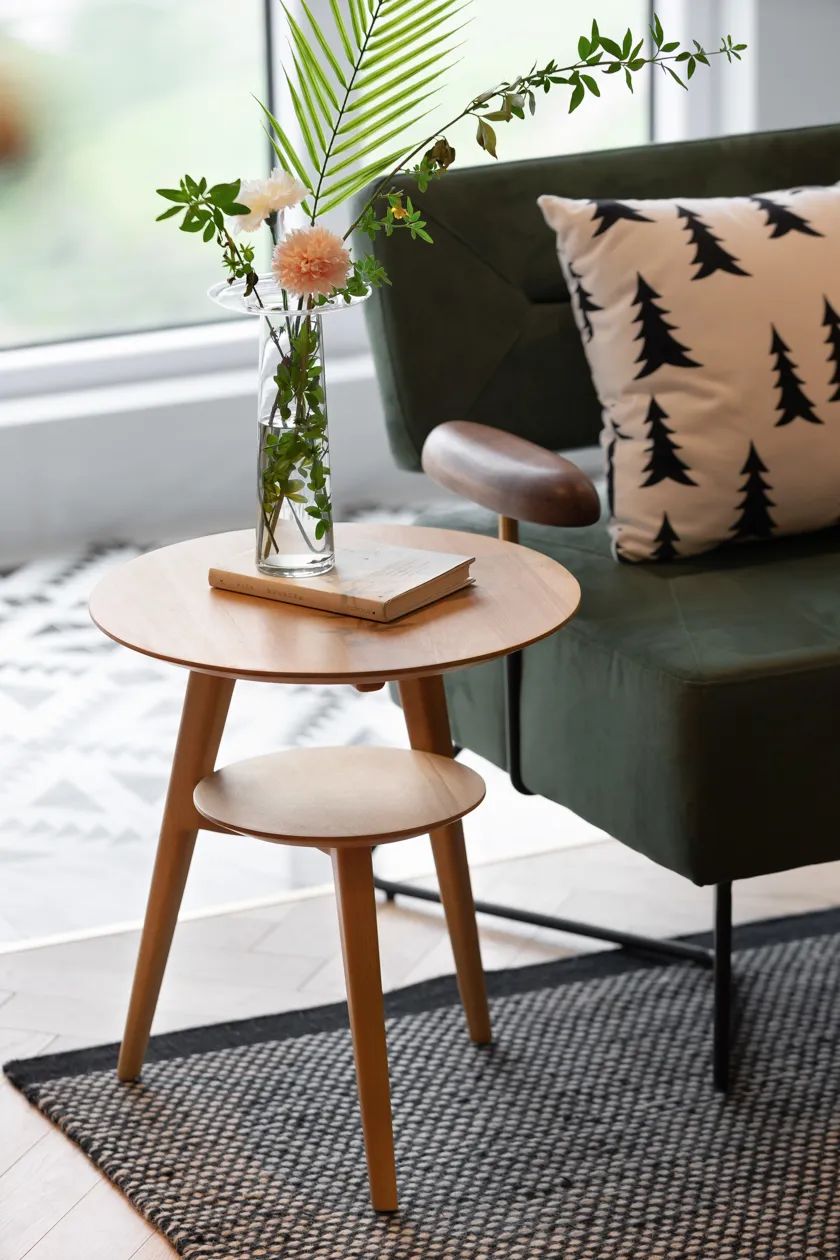 北歐風(fēng)格家裝設(shè)計(jì)室內(nèi)裝修效果圖-客廳茶幾