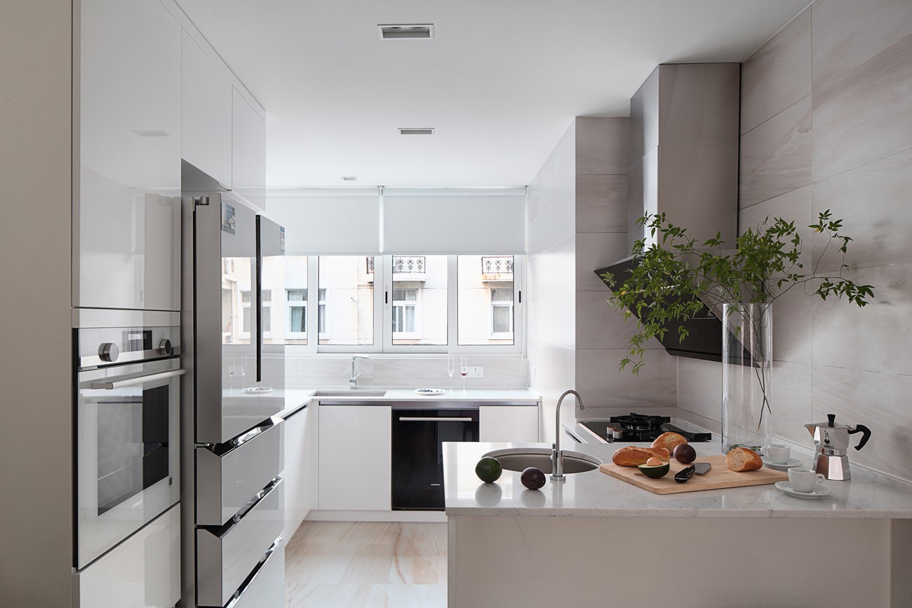 現(xiàn)代簡約風格家裝設計室內裝修效果圖-廚房