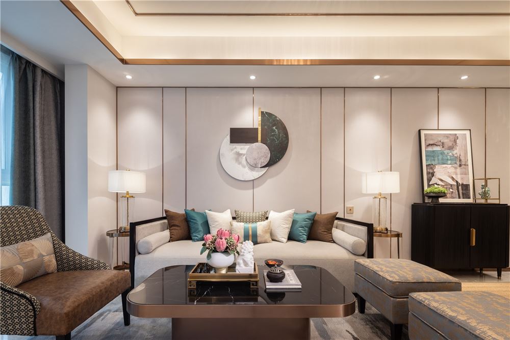 江門(mén)市越秀星匯名庭新中式風(fēng)格別墅裝修案例