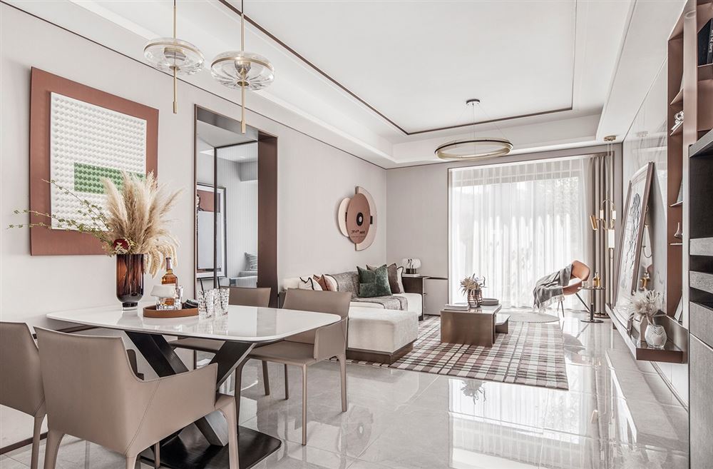 佛山市金地&middot;中南&middot;新城大境輕奢風(fēng)格三居室裝修案例