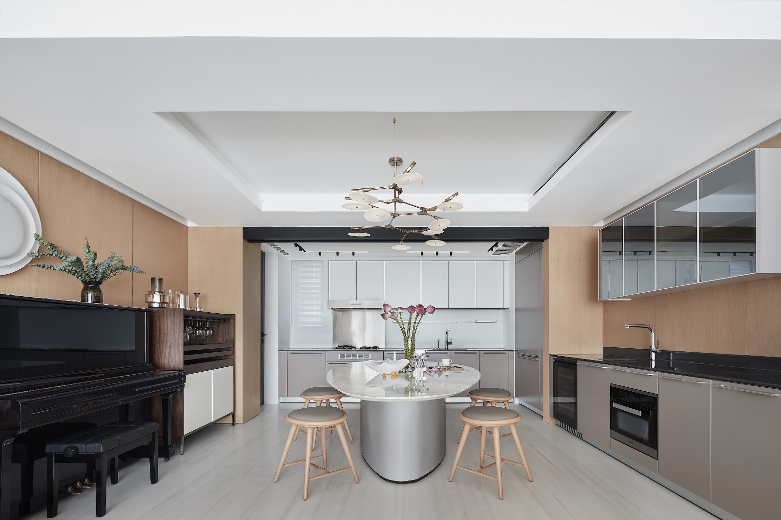 現(xiàn)代簡約風(fēng)格家裝設(shè)計(jì)室內(nèi)裝修效果圖-餐廚廳