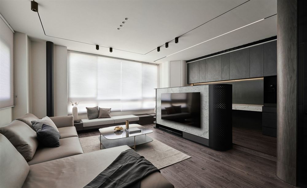 佛山市招商曦岸現(xiàn)代簡(jiǎn)約風(fēng)格四居室裝修案例