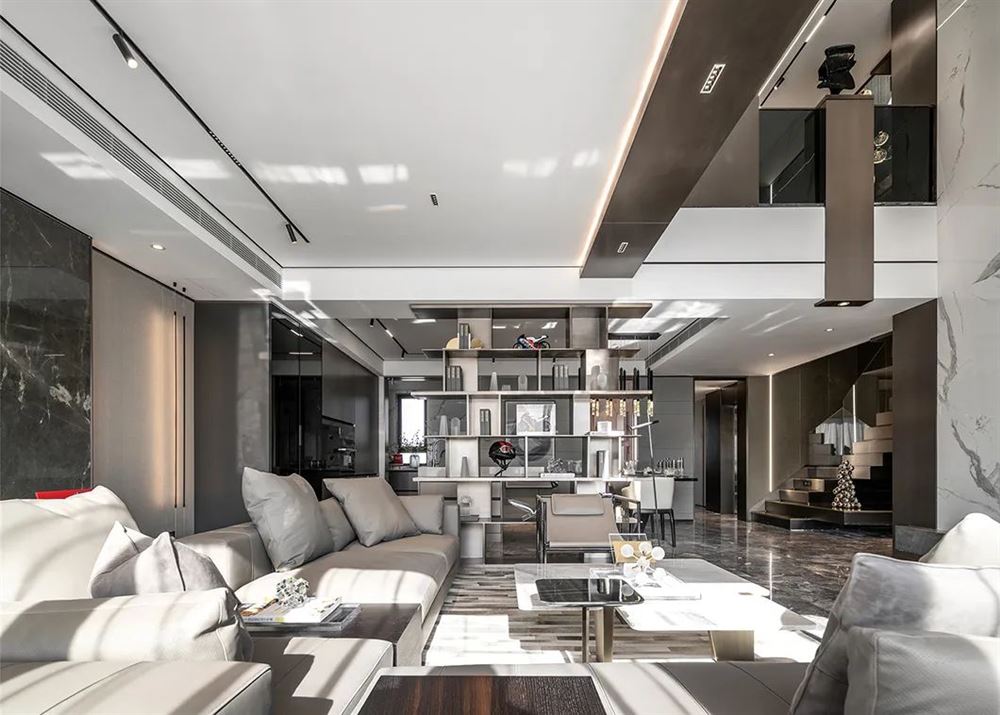 佛山市旭輝恒基鉑仕灣輕奢風格別墅裝修案例