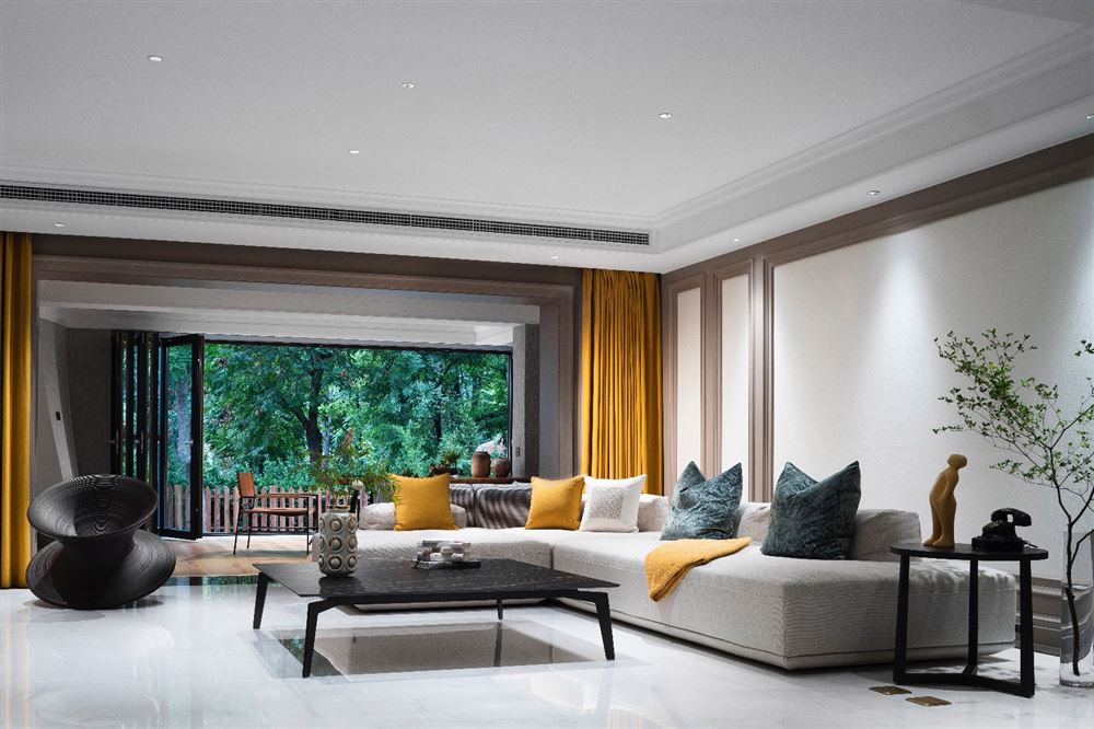 江門市十里方圓美式風(fēng)格三居室裝修案例