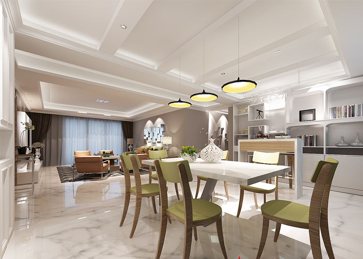 無錫市建發(fā)玖里灣現(xiàn)代簡約風格四居室裝修案例