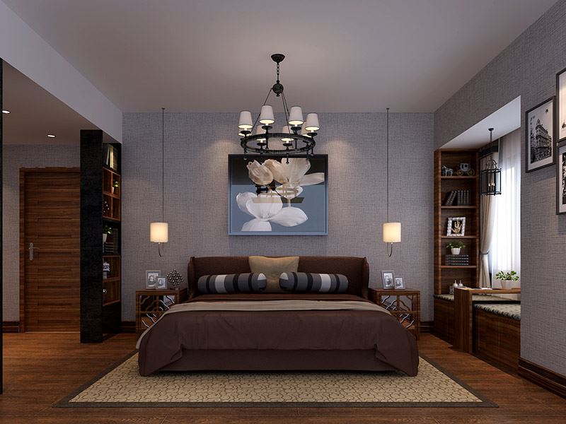 茂名市粵西明珠新古典風(fēng)格三居室裝修案例