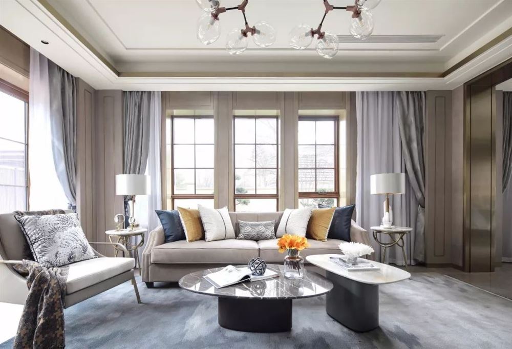 廣州市珠光御景壹號輕奢風(fēng)格三居室裝修案例