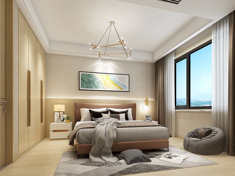 常州市高德莊園現(xiàn)代簡約風格三居室裝修案例