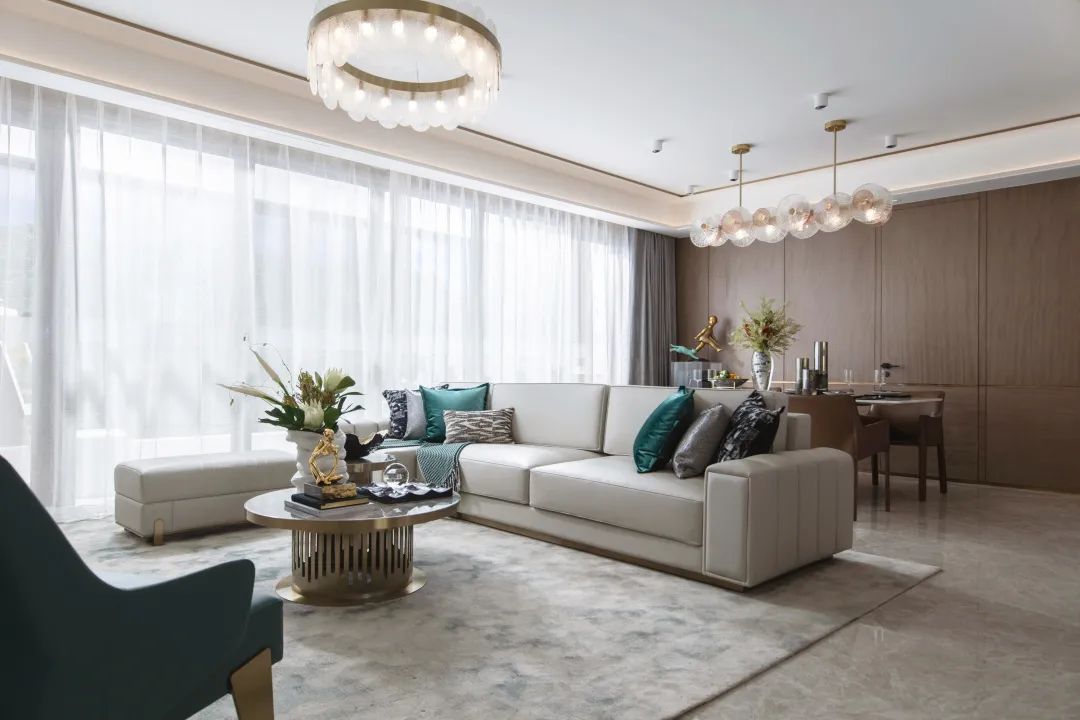 現(xiàn)代輕奢風格室內(nèi)設計家裝案例-客餐廳