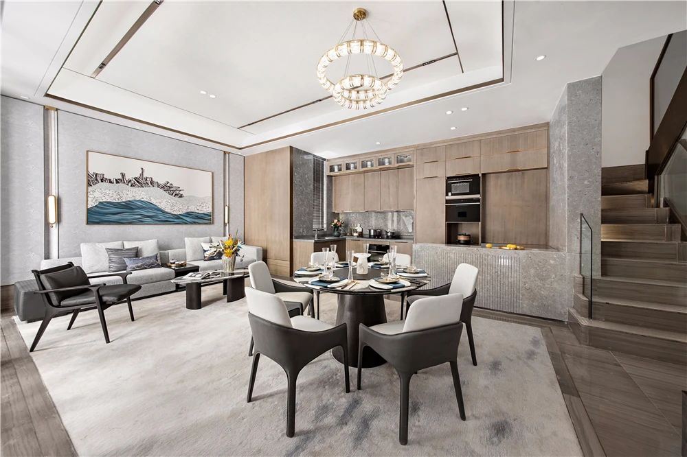 佛山市恒大雅苑新中式風(fēng)格別墅裝修案例