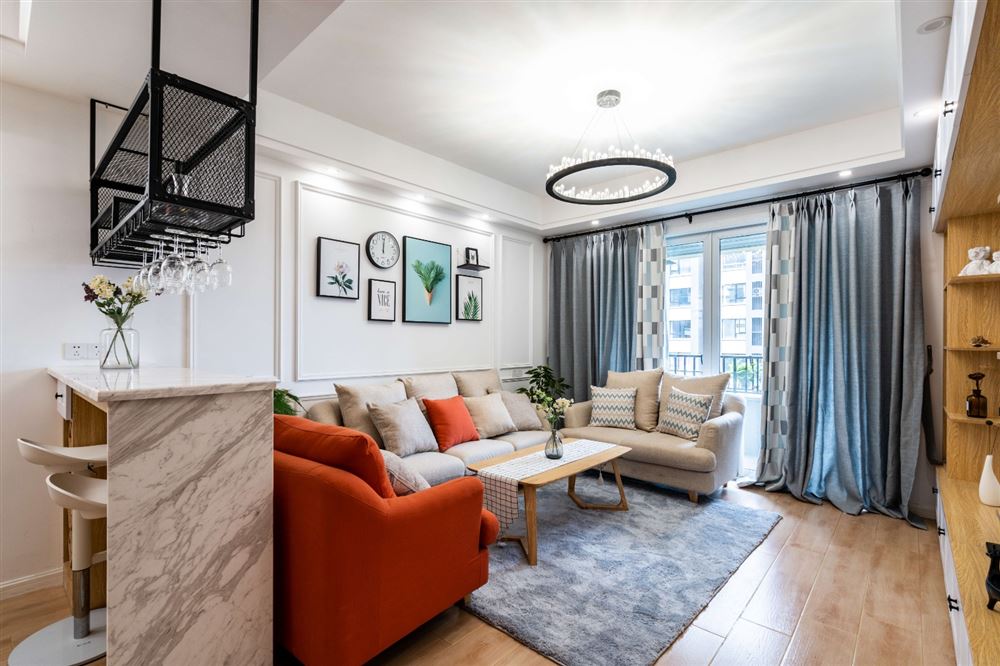 江門市鳳山水岸北歐風格三居室裝修案例