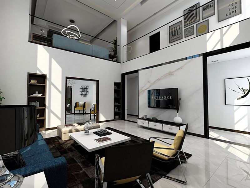 曲靖市田源小區(qū)歐式風(fēng)格別墅裝修案例