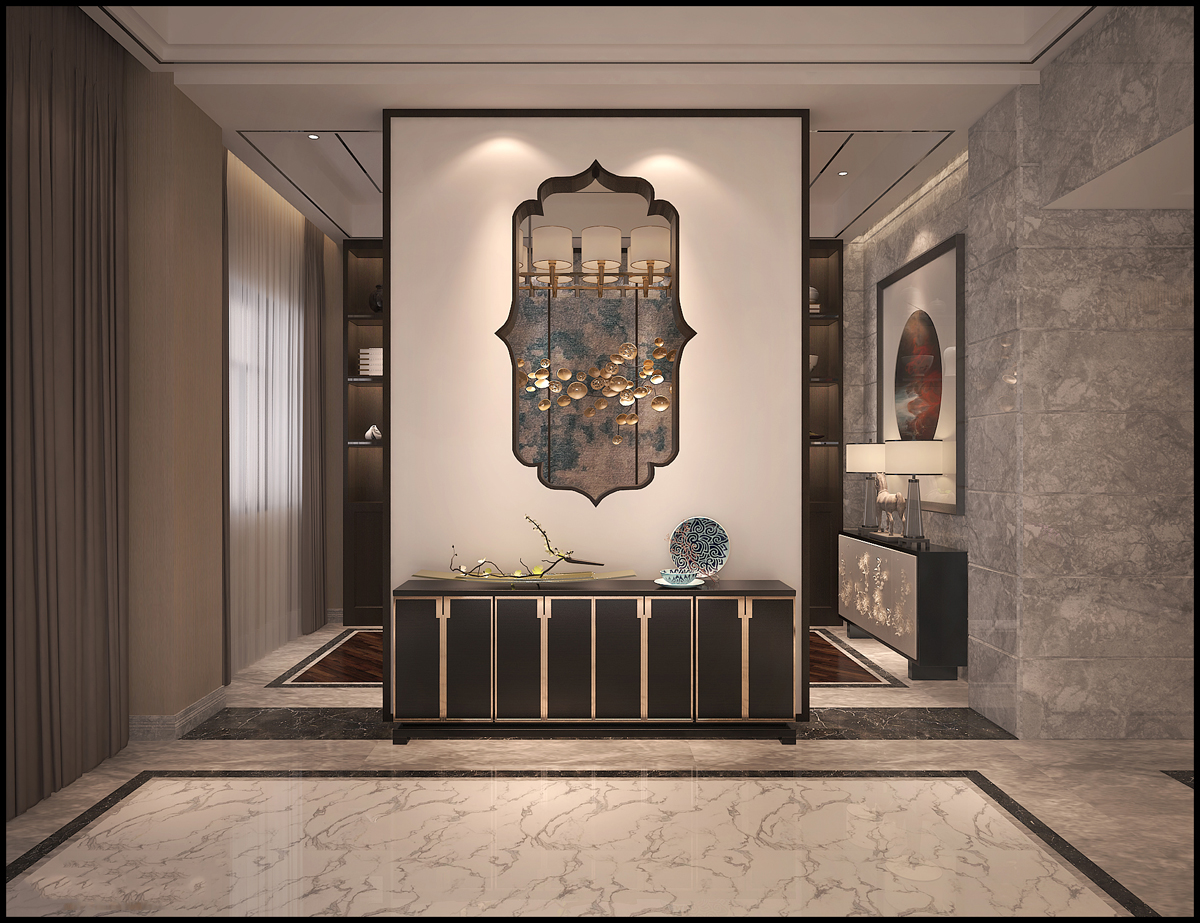 嘉興市中南瀧悅府現(xiàn)代風(fēng)格三居室裝修案例